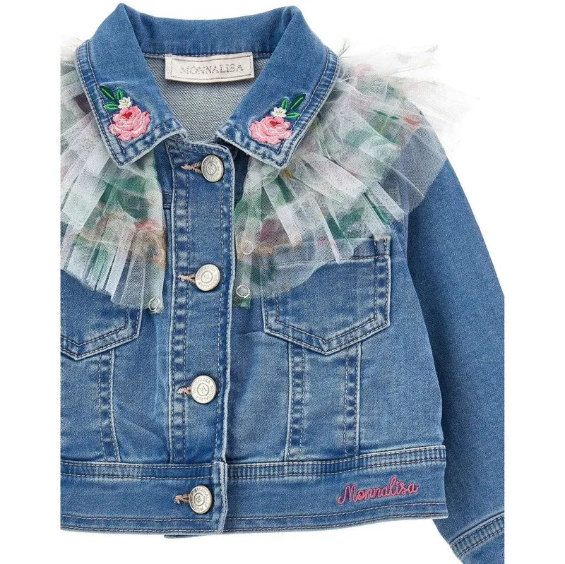 Denimjacke mit Tüll für Babygirls