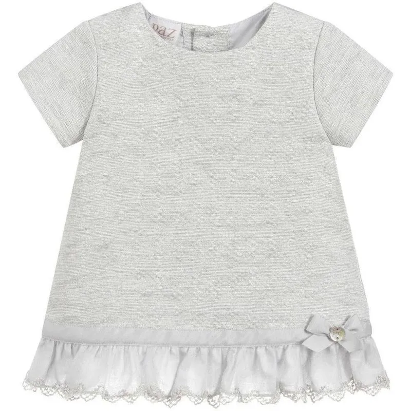Baby Girls Graues Kleid & Schlüpfer Set