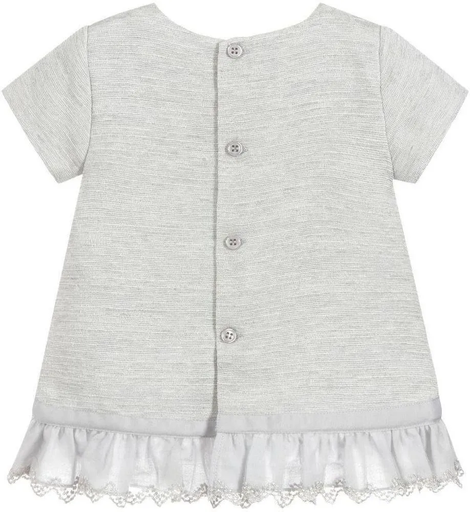 Baby Girls Graues Kleid & Schlüpfer Set
