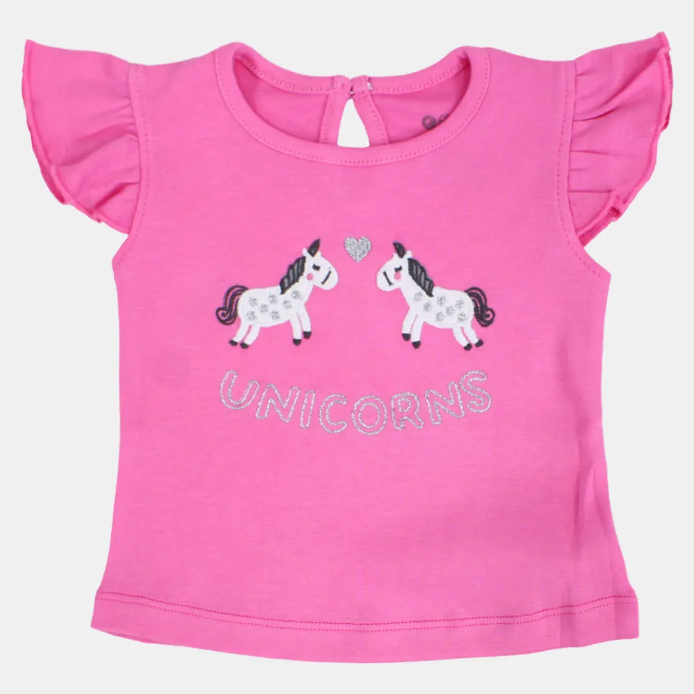 Mädchen Schlafanzug-Set – Pink mit Einhorn-Motiv