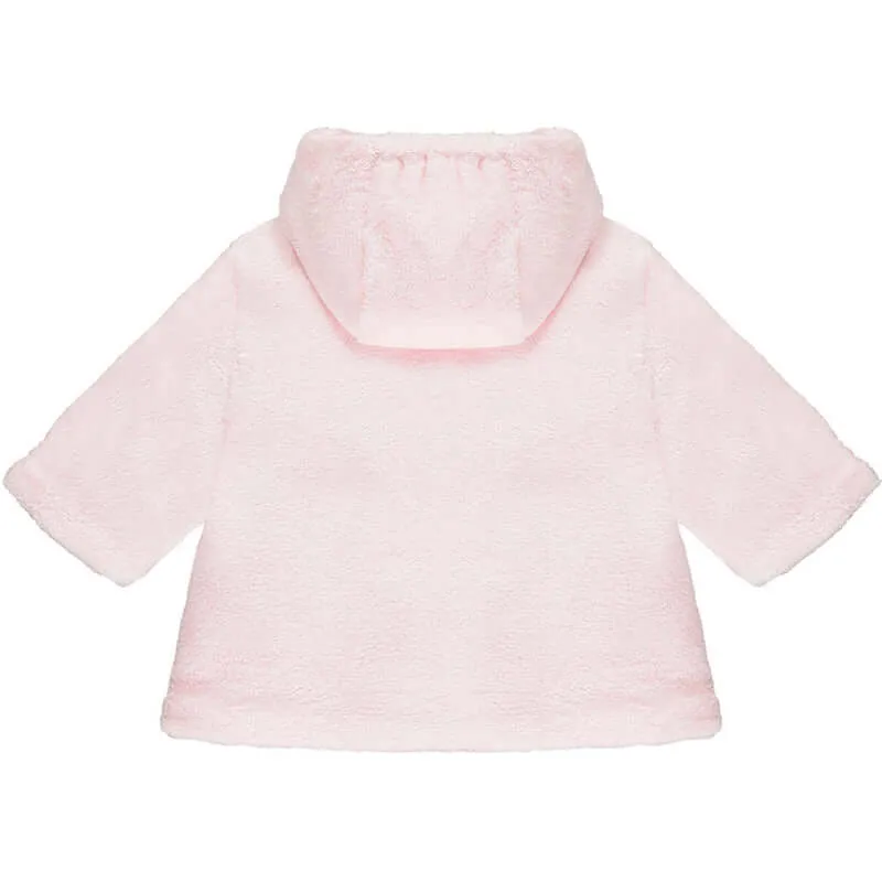 Rosa Aurora-Fleecejacke mit Häschen für Baby-Mädchen