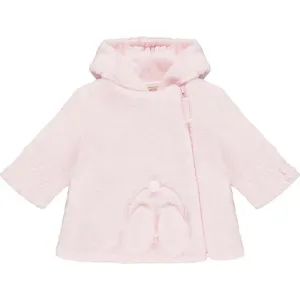 Rosa Aurora-Fleecejacke mit Häschen für Baby-Mädchen