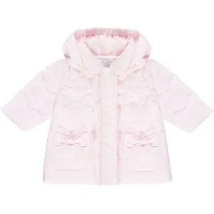 Rosa Schleifen-Jacke für Baby-Mädchen