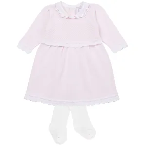 Rosa Kleid & Strumpfhose für Baby-Mädchen