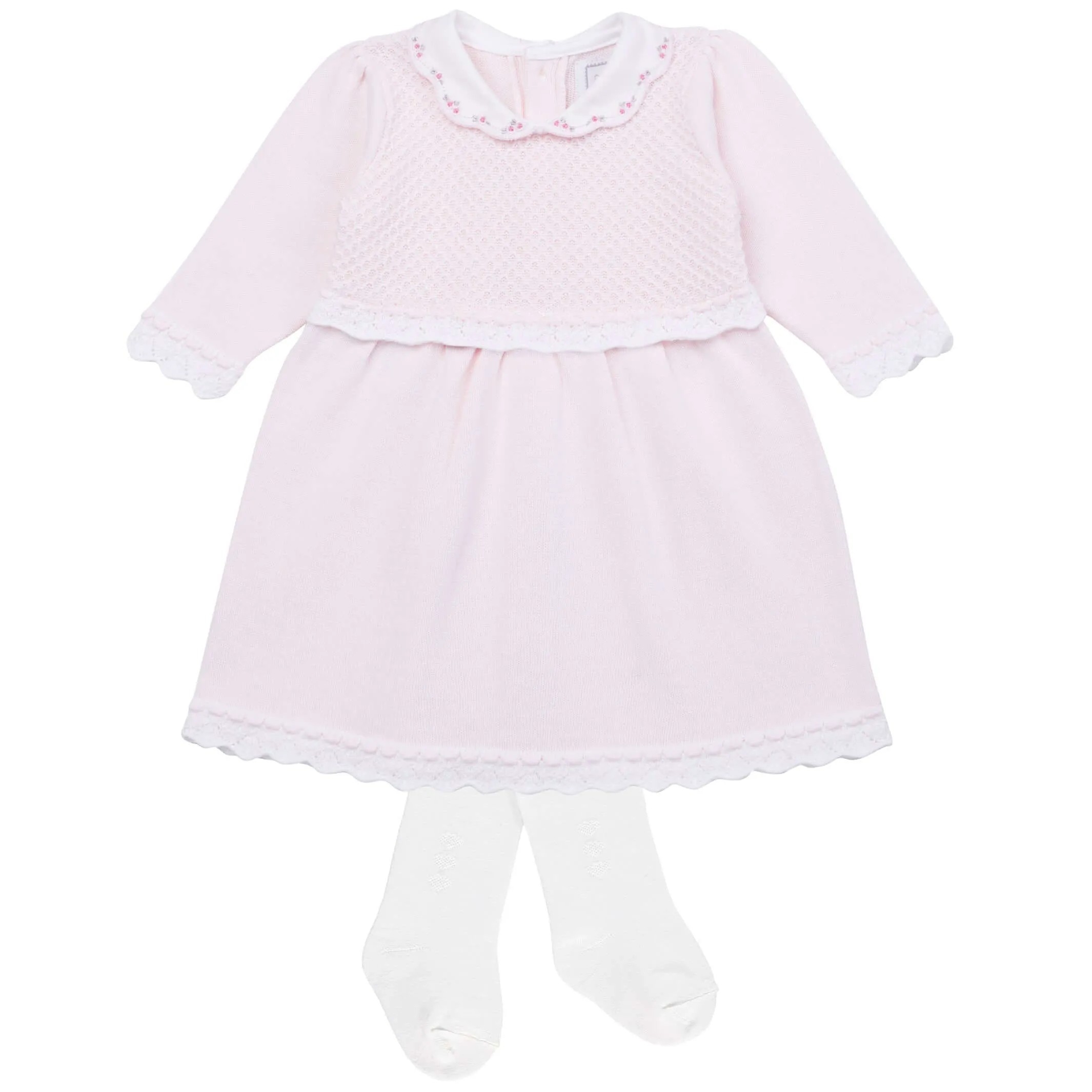 Rosa Kleid & Strumpfhose für Baby-Mädchen