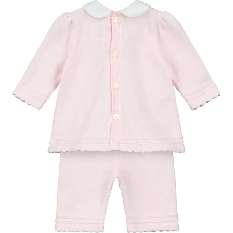 Rosa Strick-Set Emilia für Baby-Mädchen