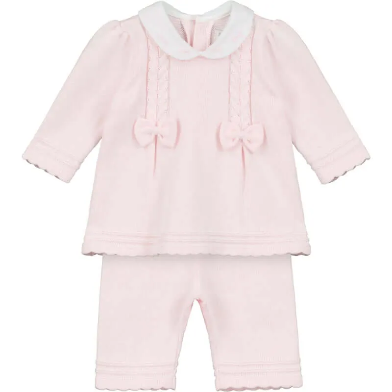 Rosa Strick-Set Emilia für Baby-Mädchen