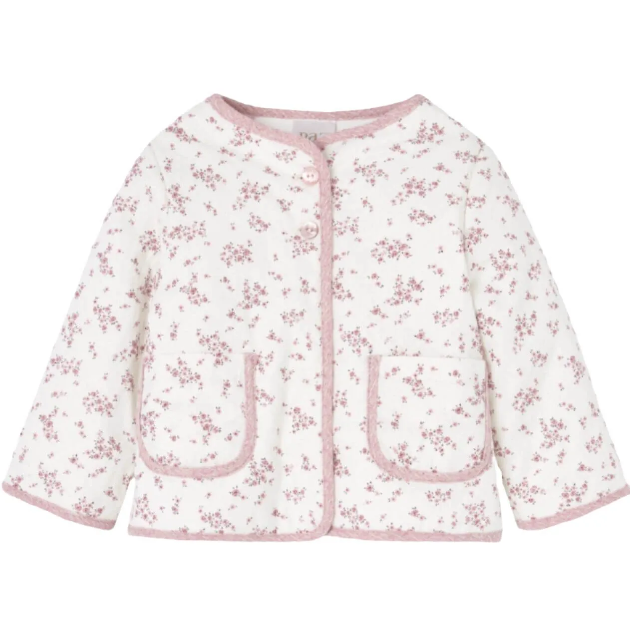 Rosa Blumen-Dreiteiler-Set für Baby-Mädchen