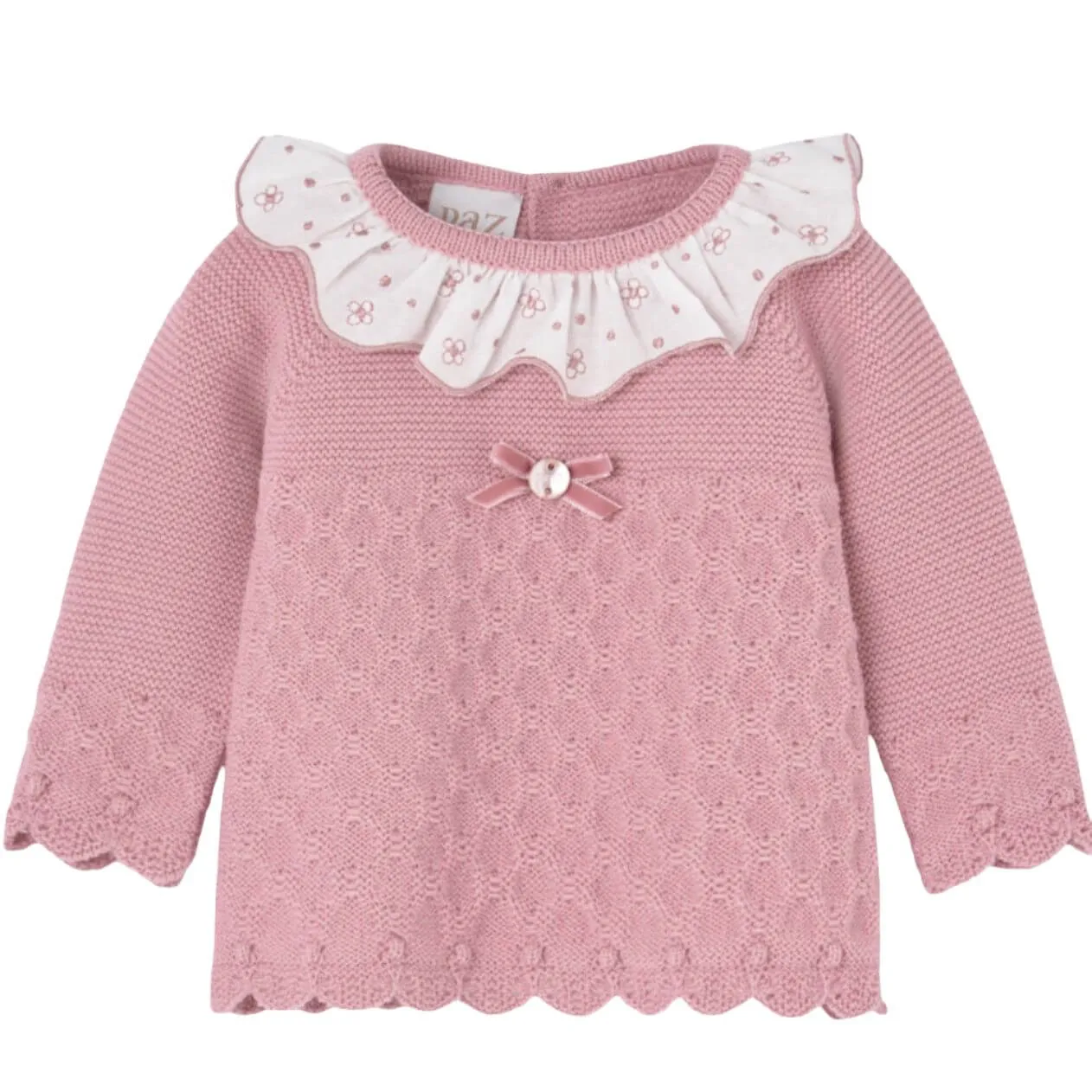 Rosa Blumen-Dreiteiler-Set für Baby-Mädchen