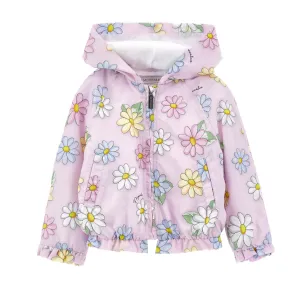 Rosa Blumenjacke für Babygirls