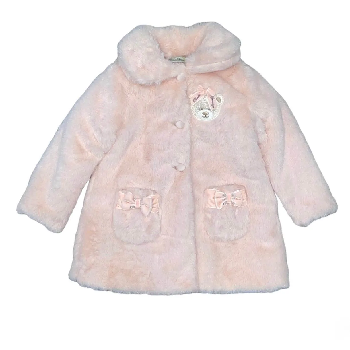 Rosa Pelzjacke für Babygirls