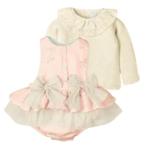 Rosa Pferd Strick-Set für Baby-Mädchen