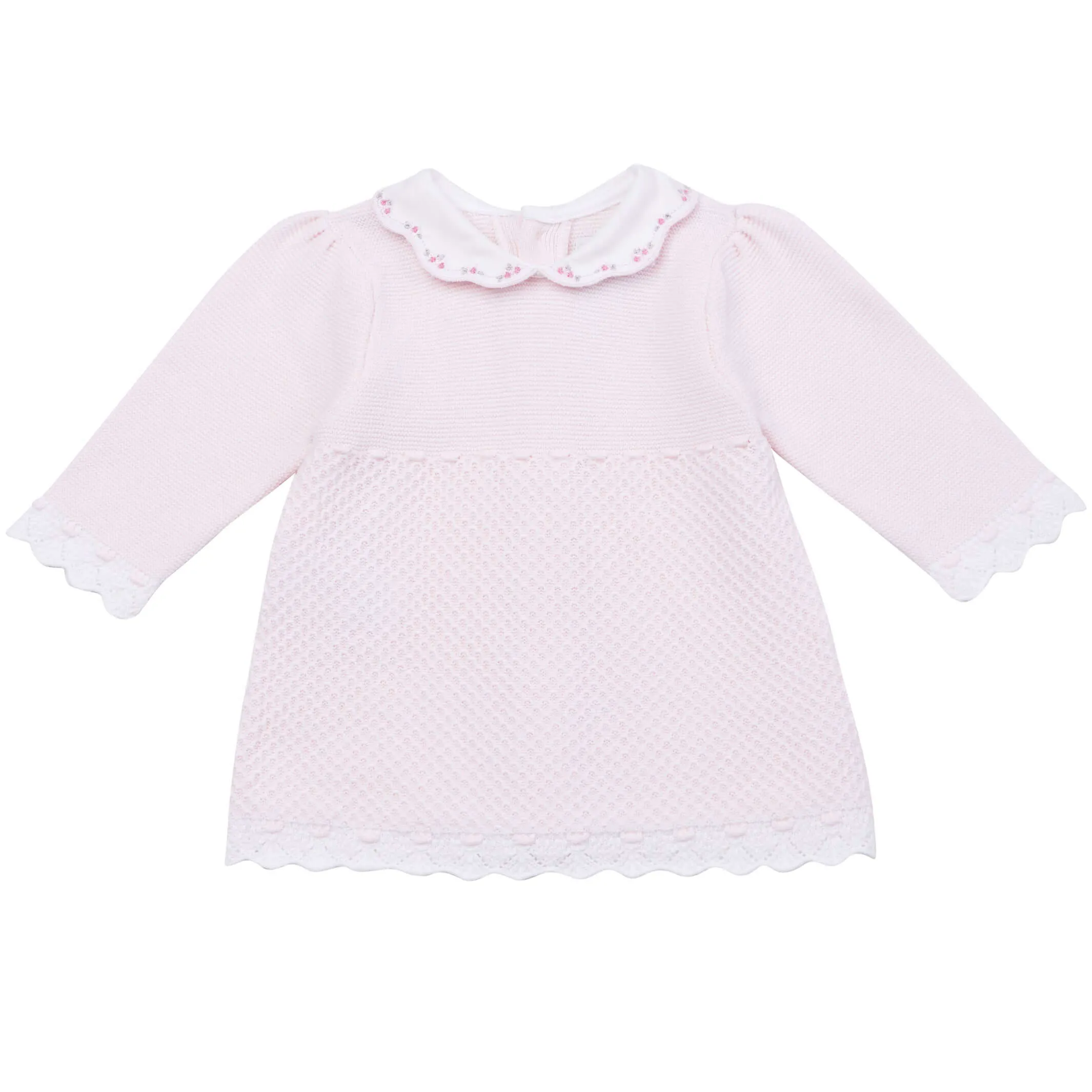 Rosa Strick-Set für Baby-Mädchen