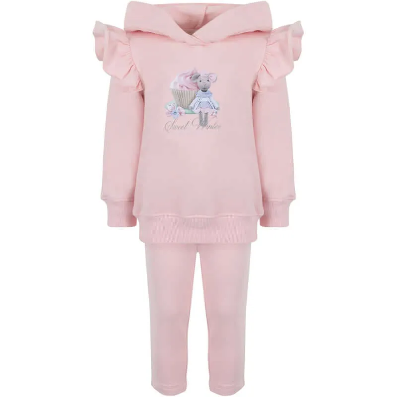Rosa Mäuse-Leggings-Set für Baby-Mädchen