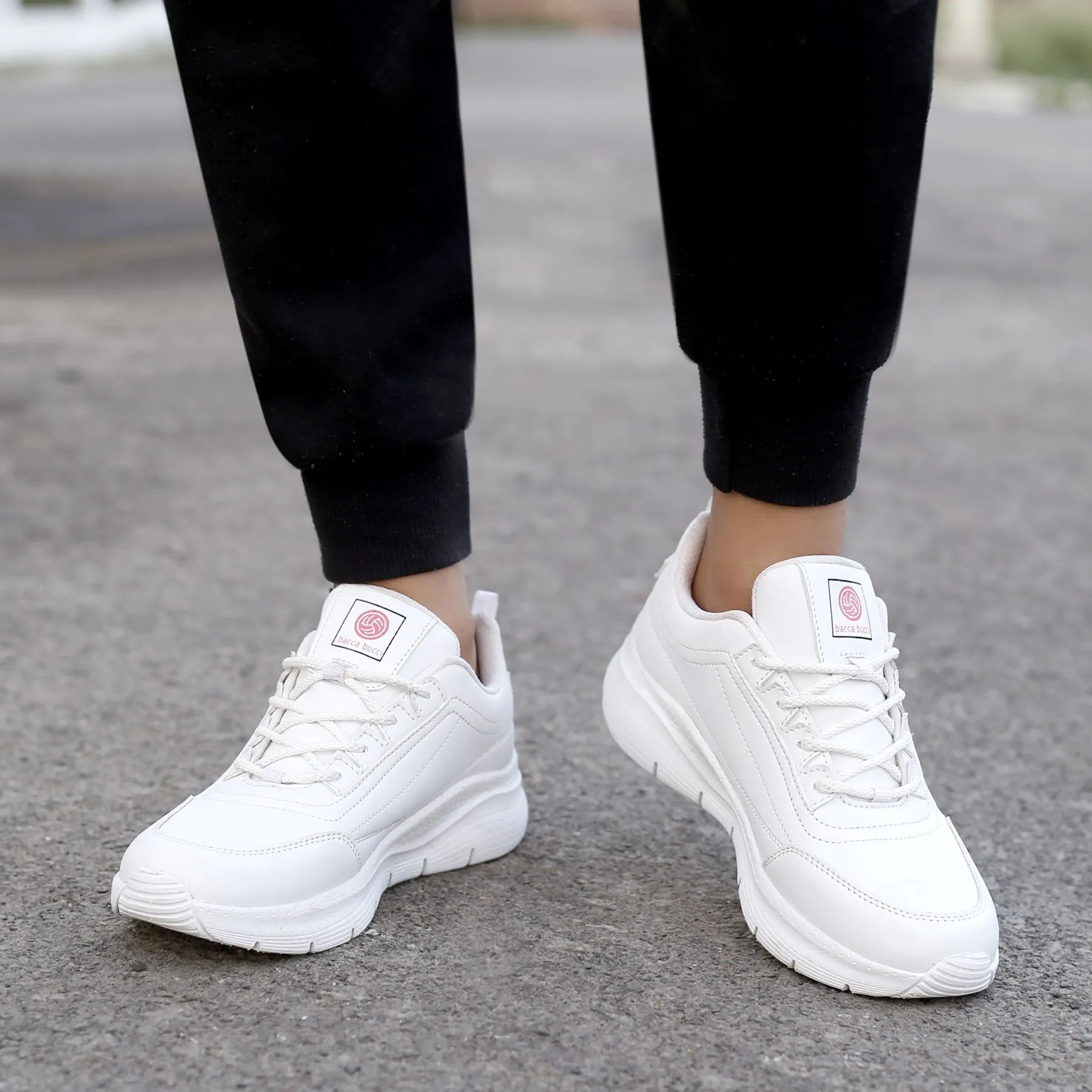 Bacca Bucci AFTERBURN Damen Chunky Sneakers | Modische leichte Plateauschuhe mit dicker Sohle für den Casual-Look