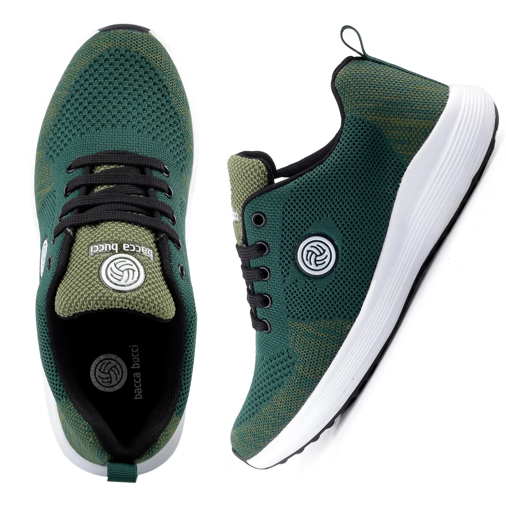 Bacca Bucci TOKYO Damen Laufschuhe | Grün/Olive Damen Sneakers für lässige Spaziergänge