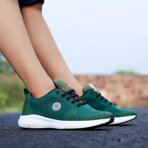 Bacca Bucci TOKYO Damen Laufschuhe | Grün/Olive Damen Sneakers für lässige Spaziergänge
