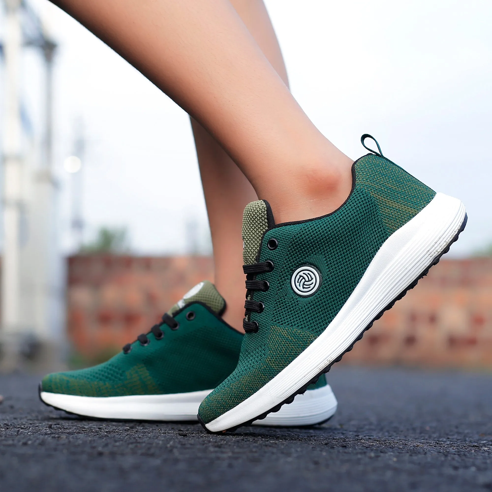Bacca Bucci TOKYO Damen Laufschuhe | Grün/Olive Damen Sneakers für lässige Spaziergänge