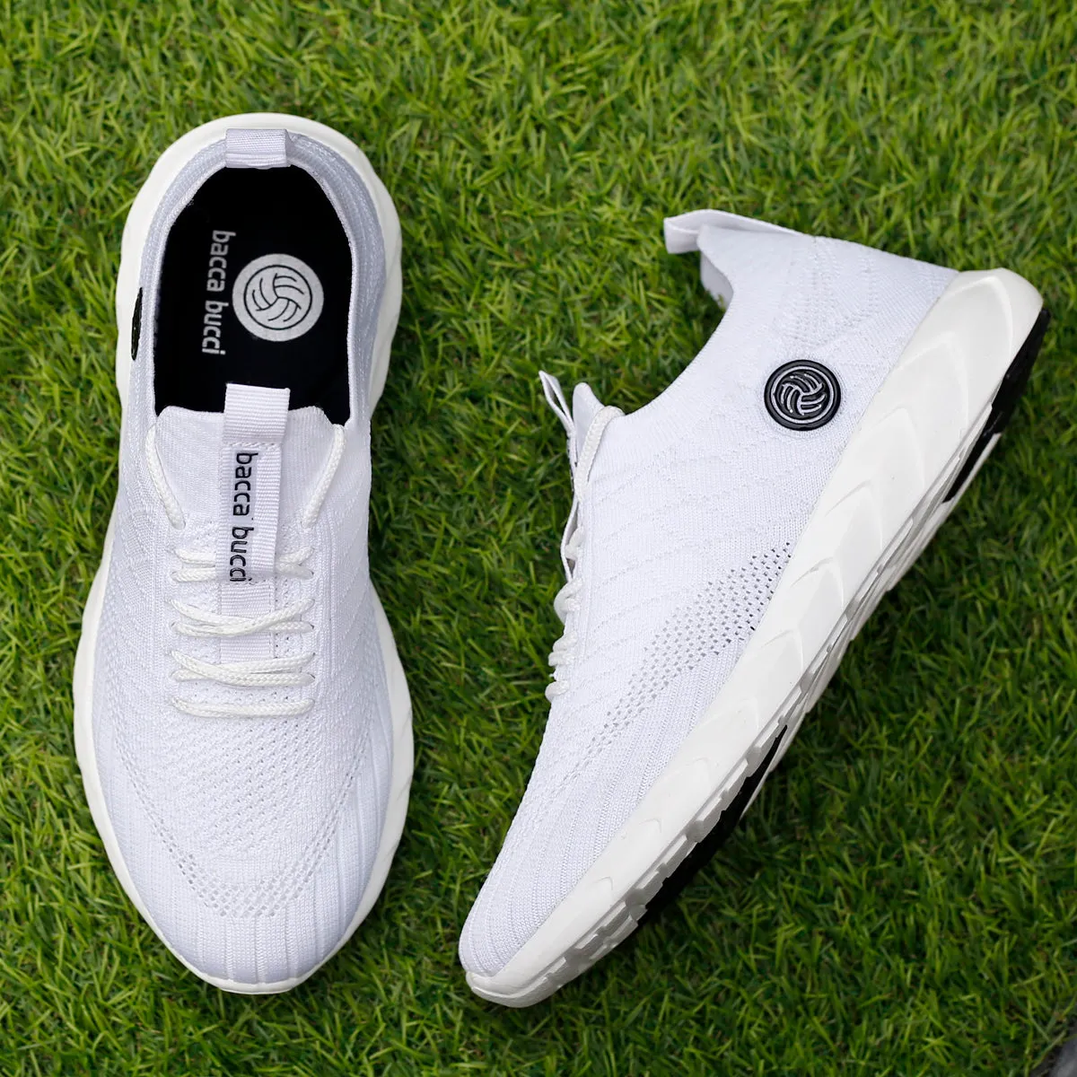 Bacca Bucci WAVE RIDER Damen Sneaker | Weiße Freizeitschuhe für Damen