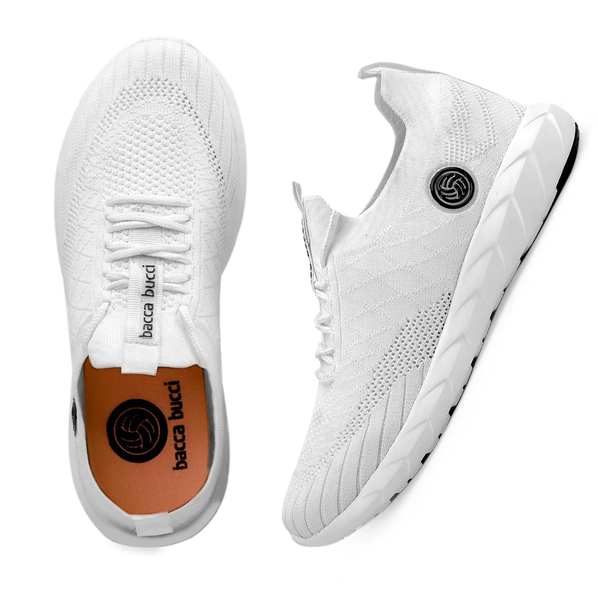 Bacca Bucci WAVE RIDER Damen Sneaker | Weiße Freizeitschuhe für Damen