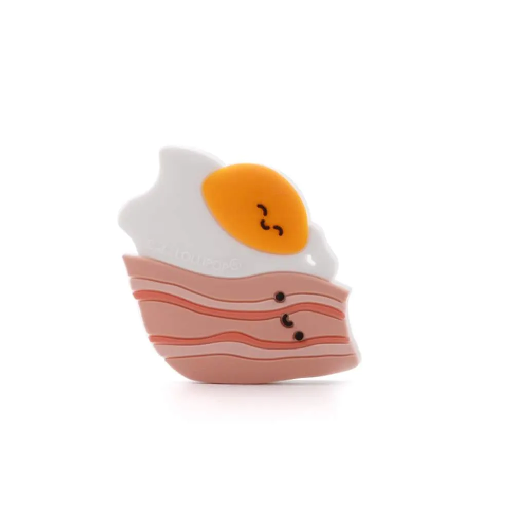 Bacon   Egg Beißring-Set von Loulou Lollipop