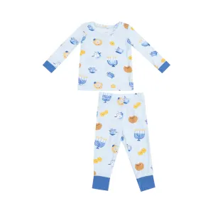 Bambus Langarm-Lounge-Outfit - Hanukkah von Angel Dear - ENDVerkauf