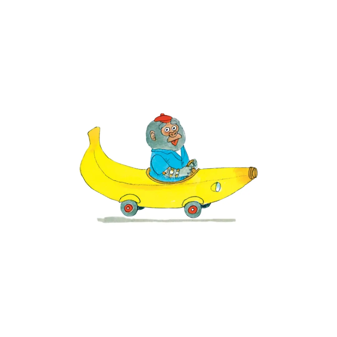 Bananen Gorilla und Auto Tattoos - Set von 2 durch Tattly