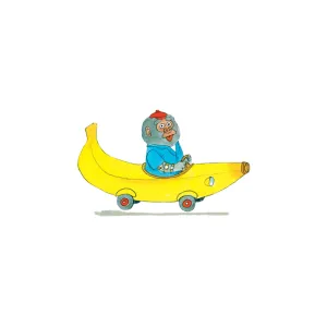 Bananen Gorilla und Auto Tattoos - Set von 2 durch Tattly