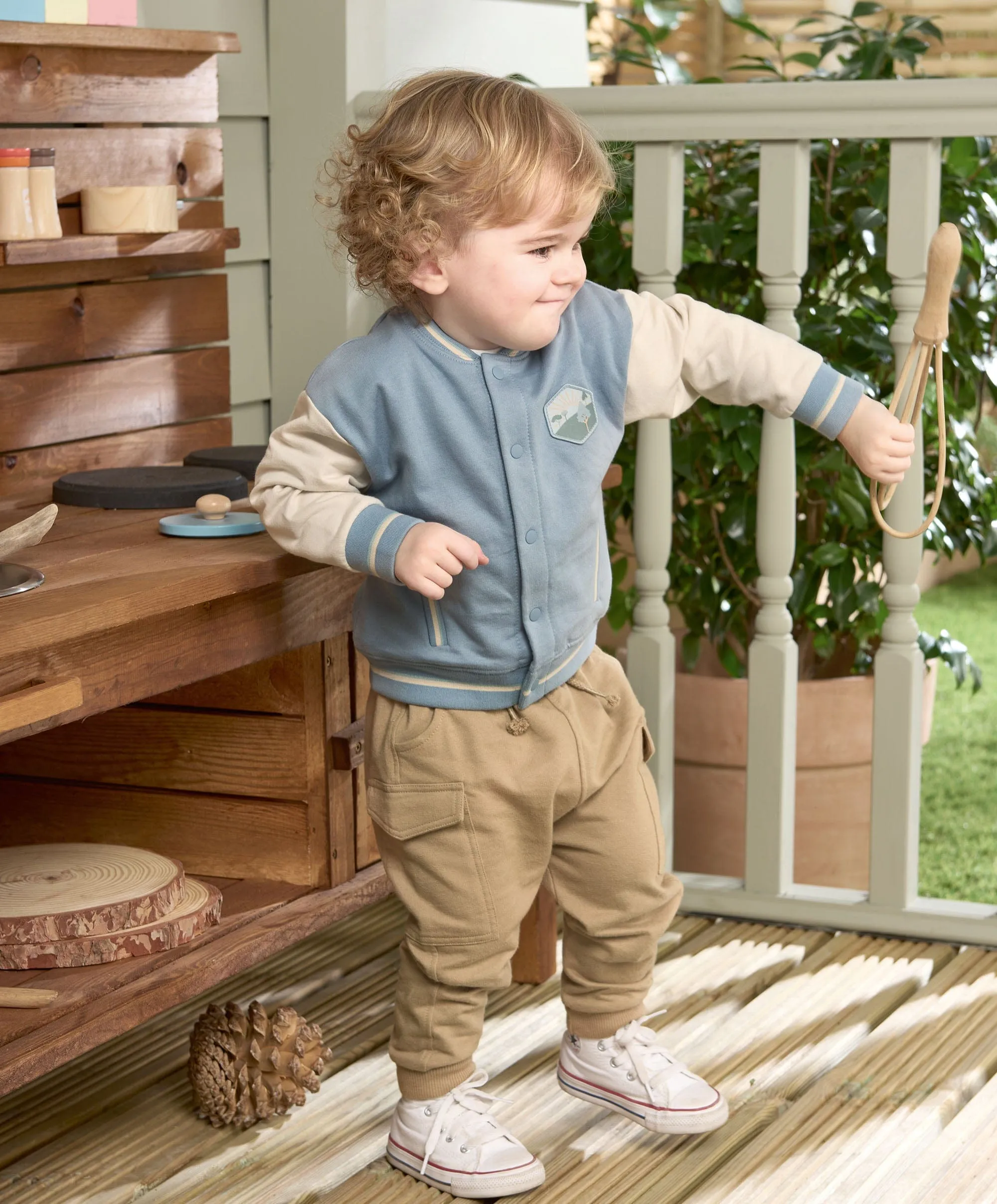 Baseballjacke - Blau Babykids Mamas & Papas