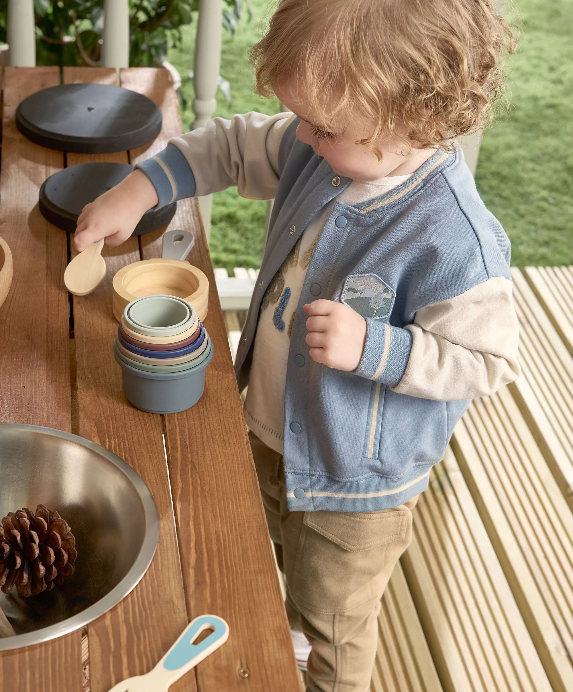 Baseballjacke - Blau Babykids Mamas & Papas