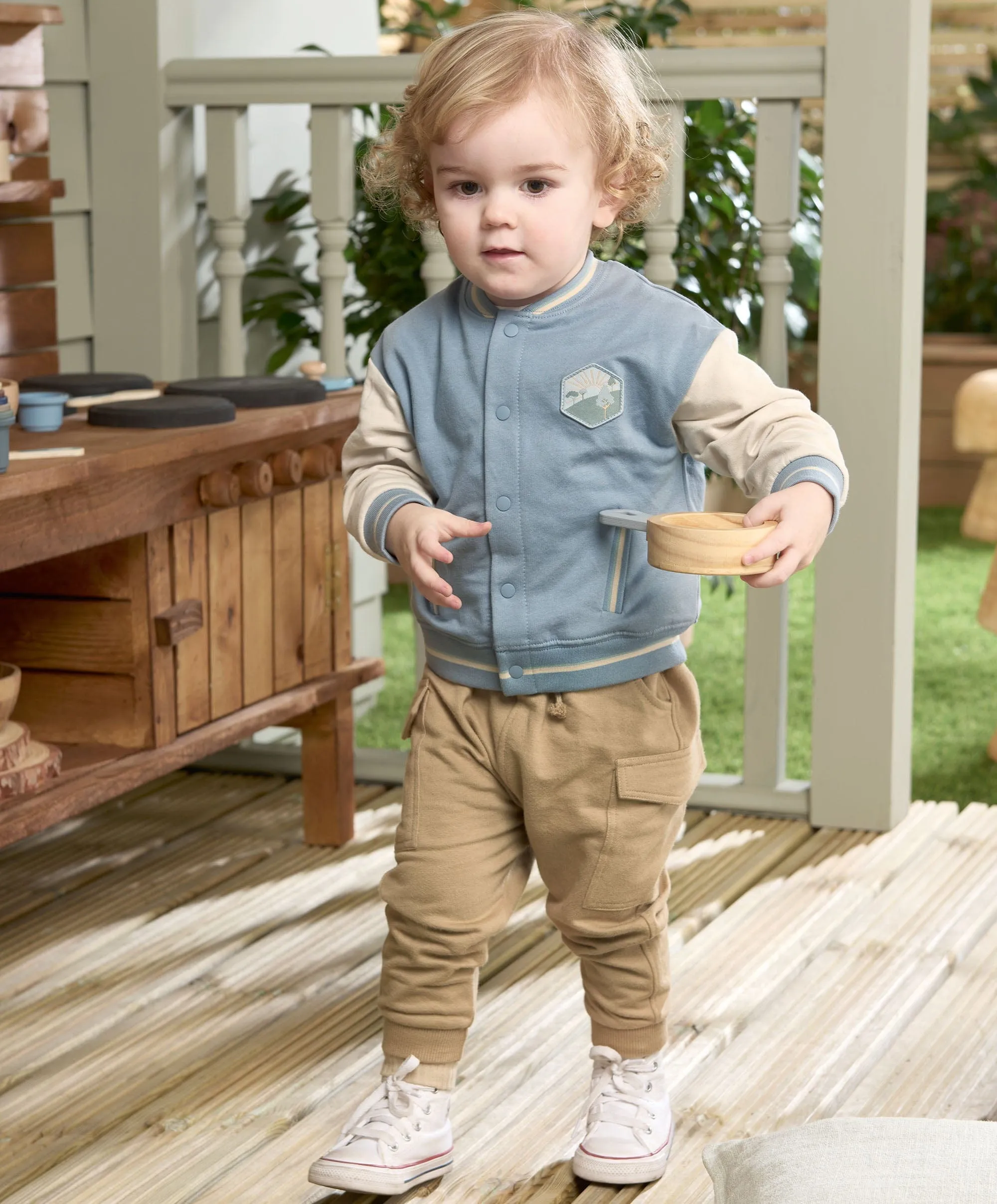 Baseballjacke - Blau