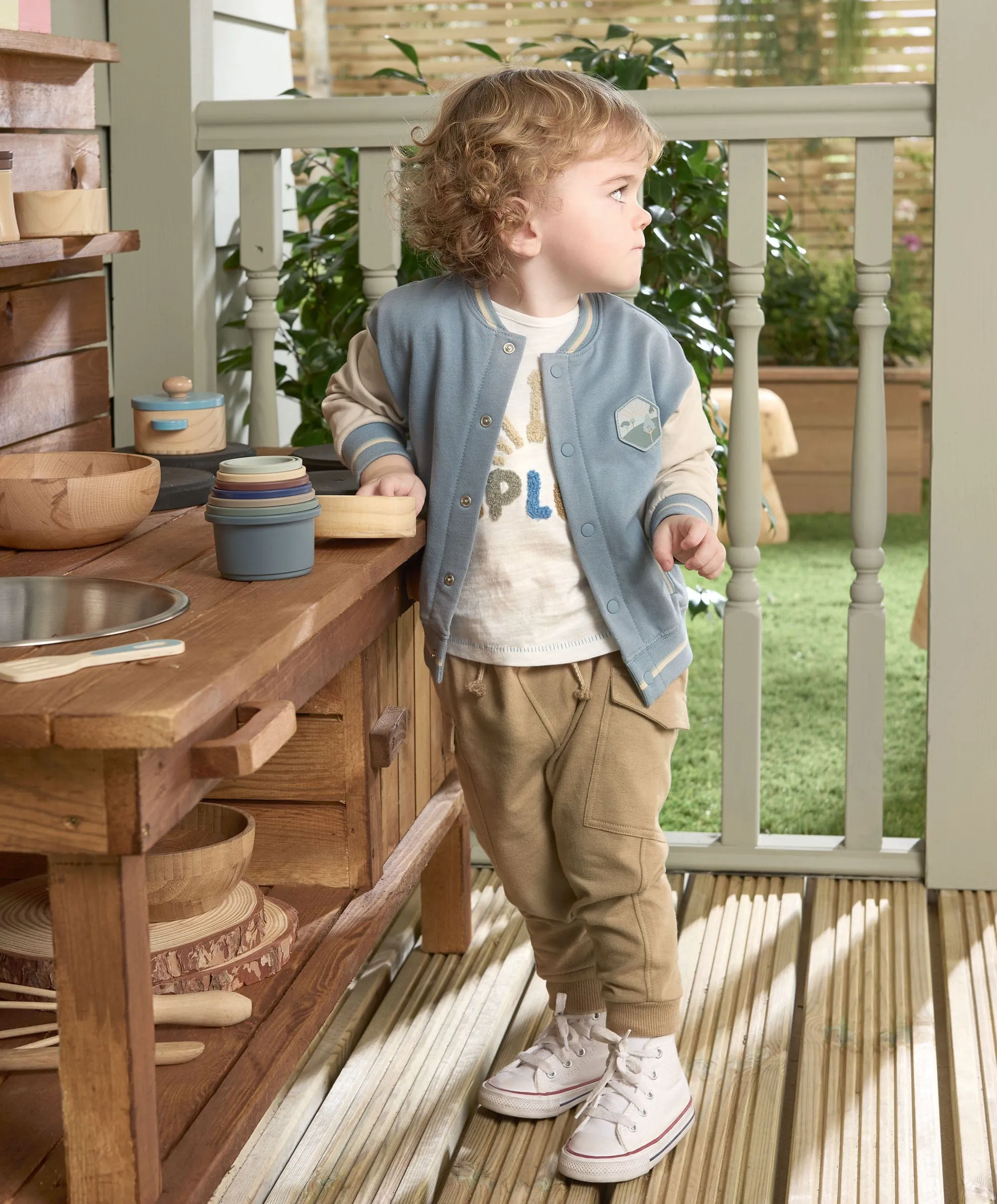 Baseballjacke - Blau