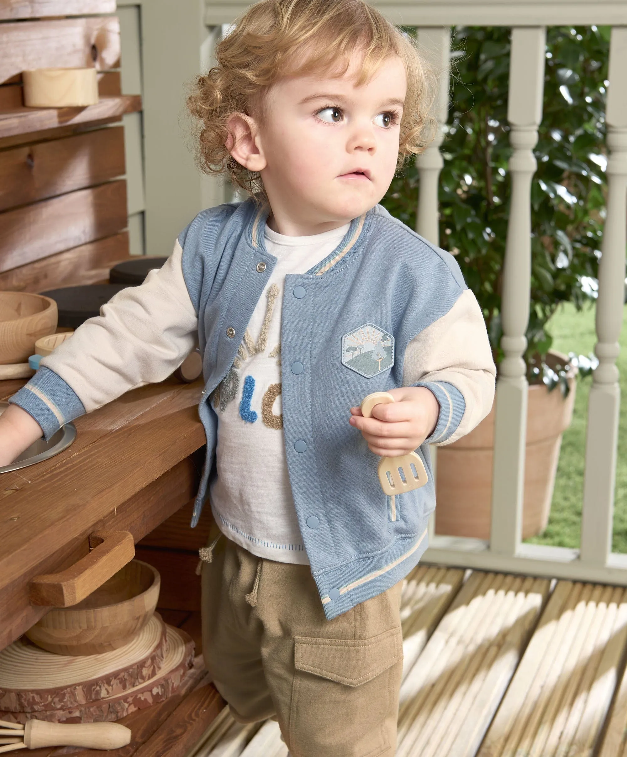 Baseballjacke - Blau