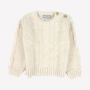 Beiger Langarmpullover