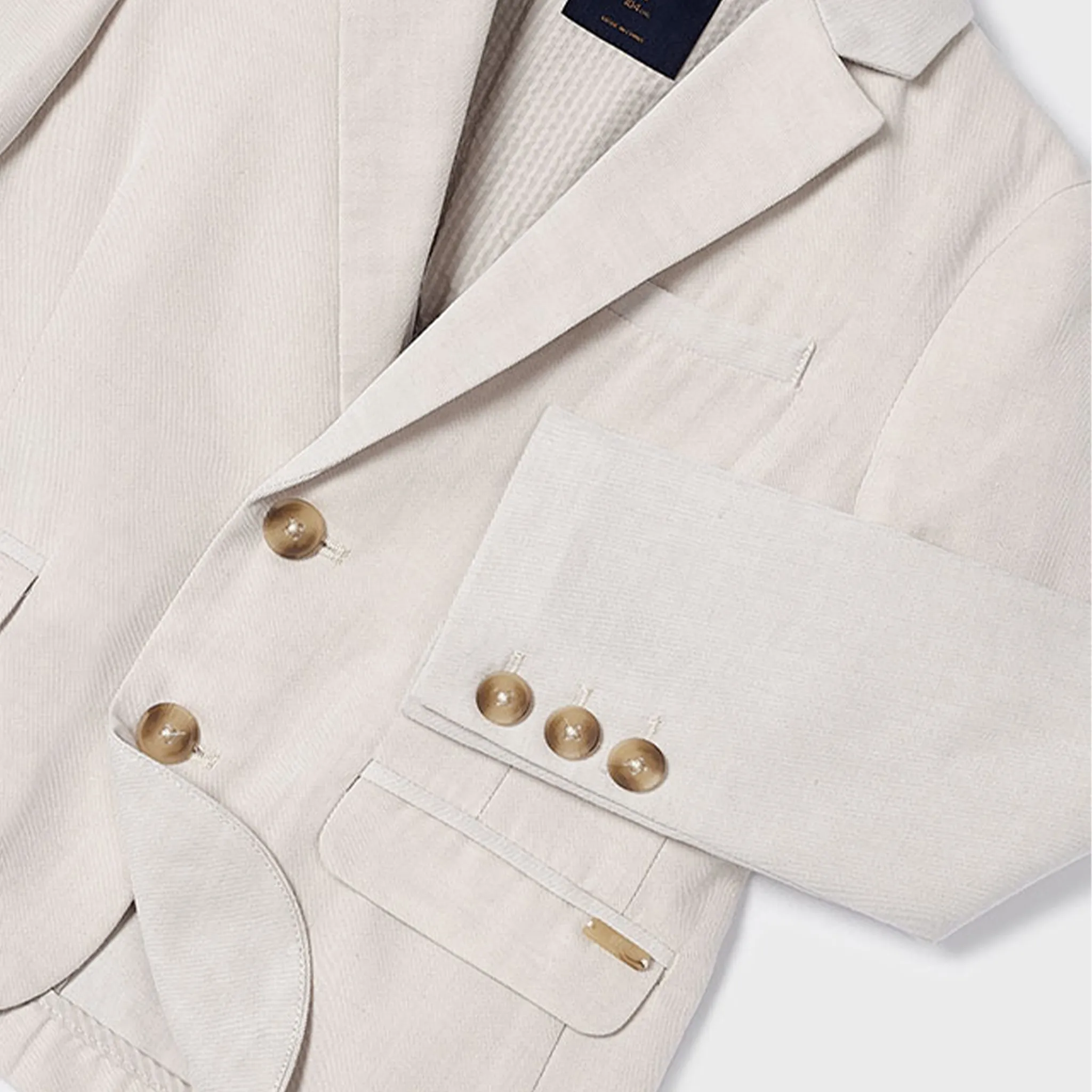 Beige Smokingjacke