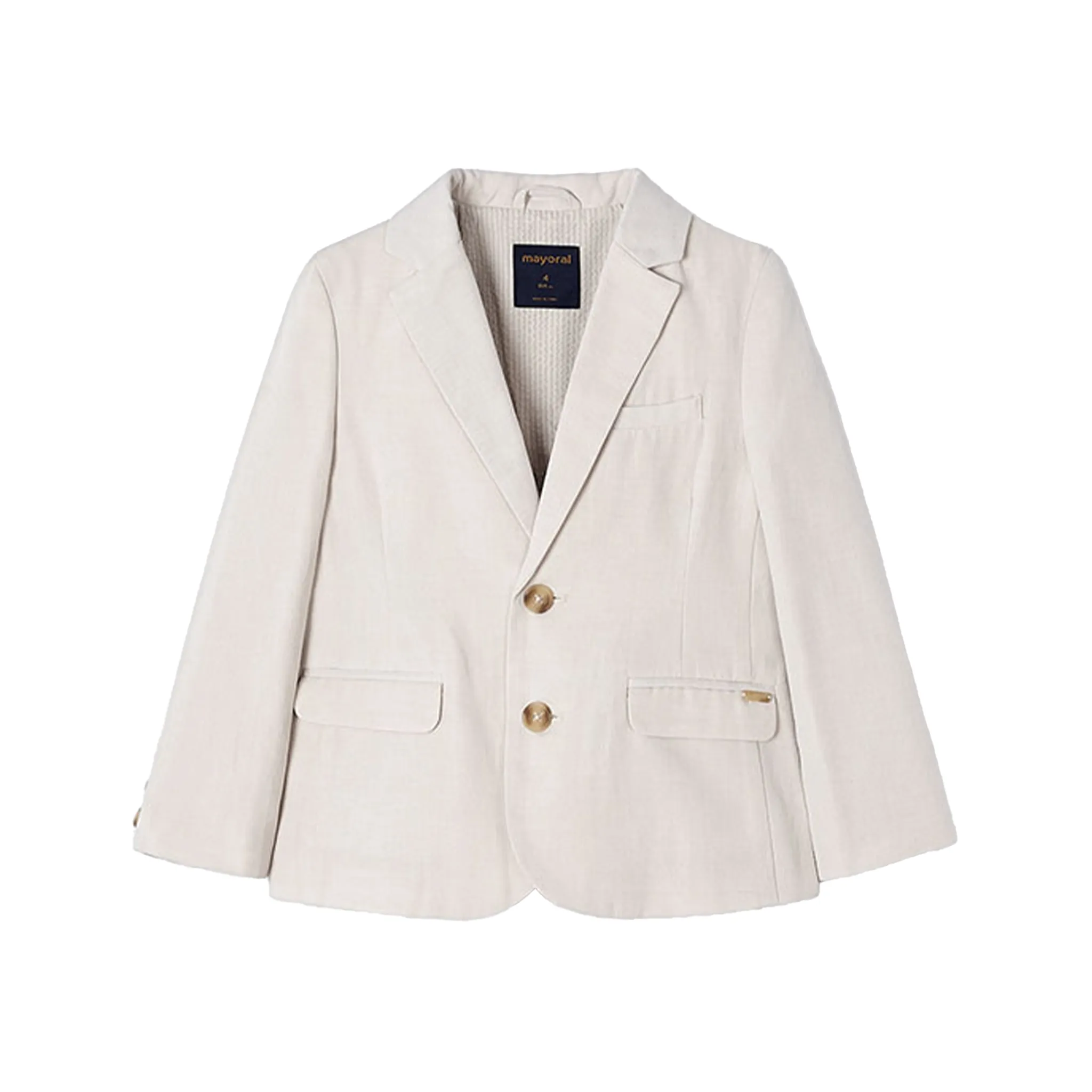 Beige Smokingjacke