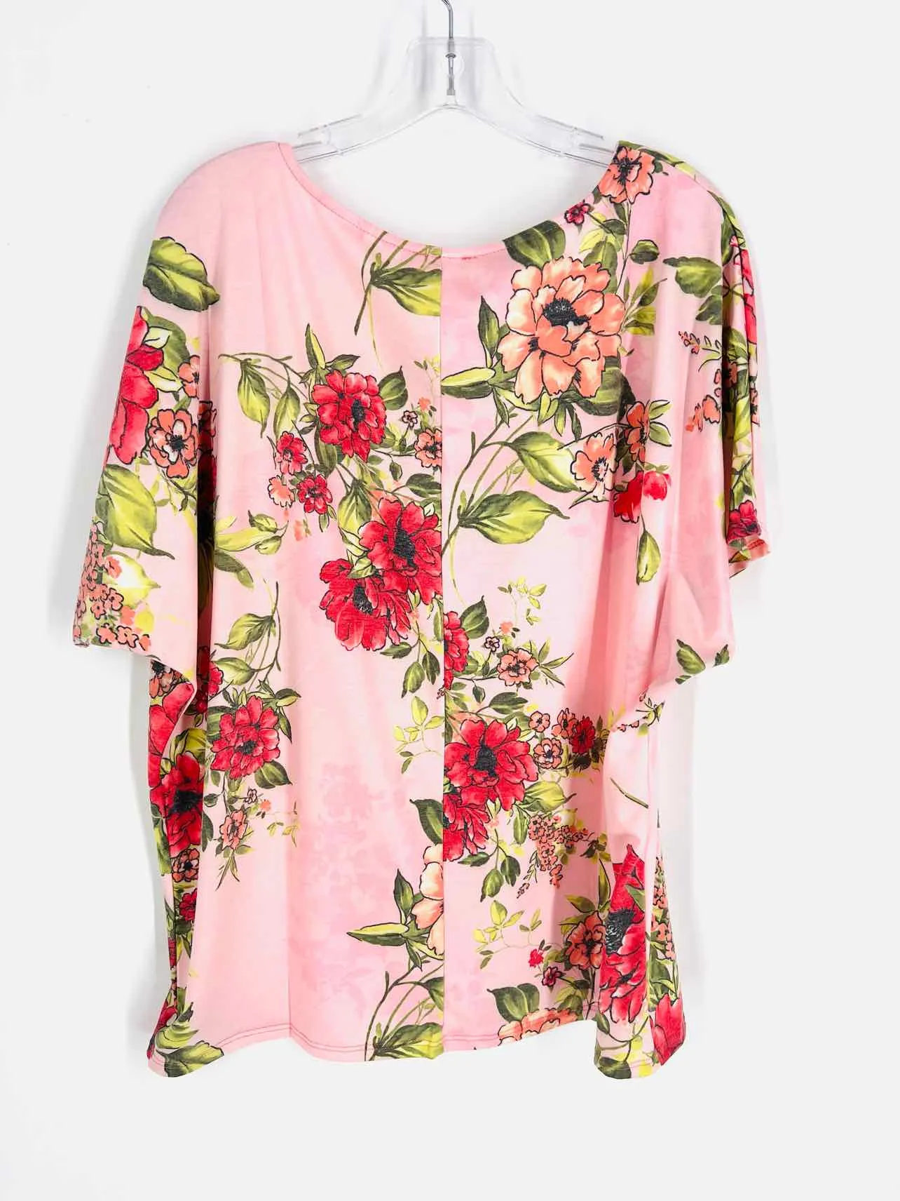BiBi Größe M Pk/Rd/Gr Blumen-Tops Top-Kurzarm