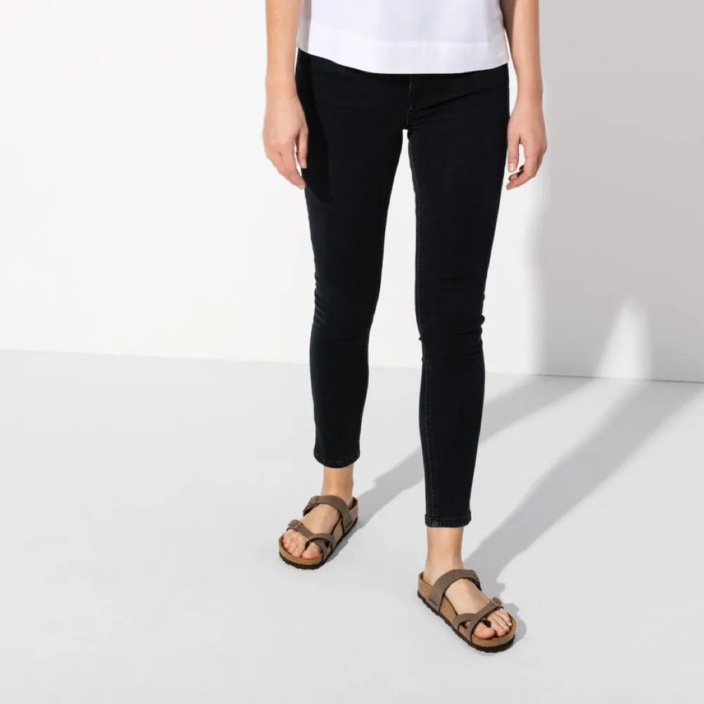 Birkenstock Damen Mayari Birko-Flor Zehensteg-Sandale in Mokka