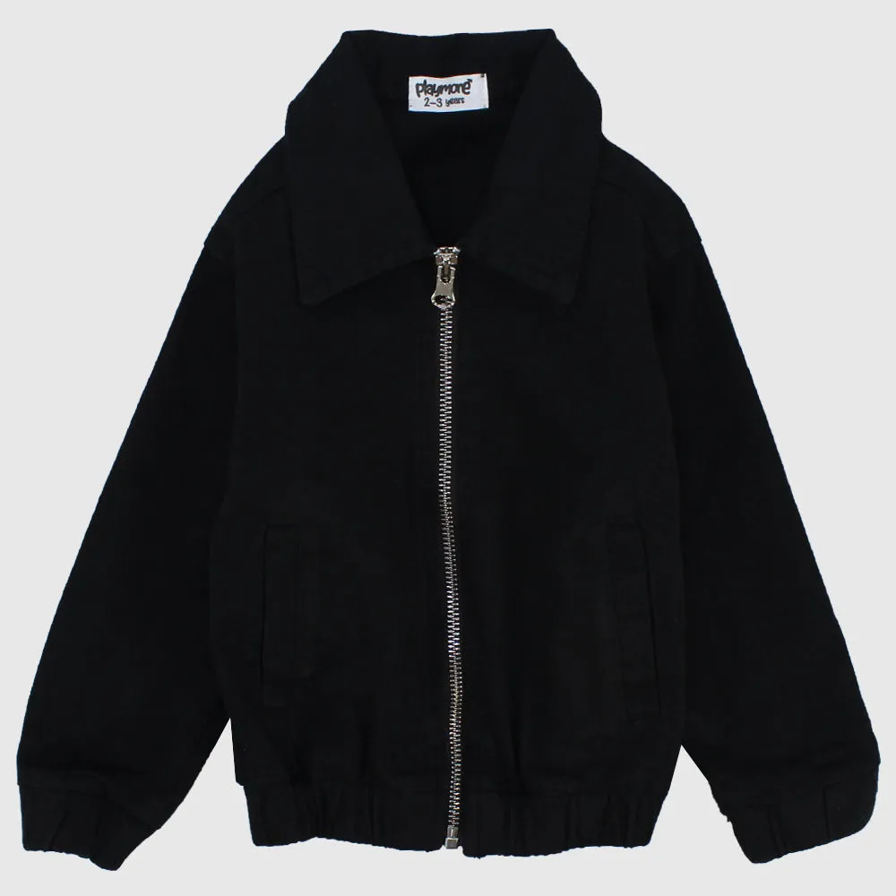 Schwarze Langarmjacke