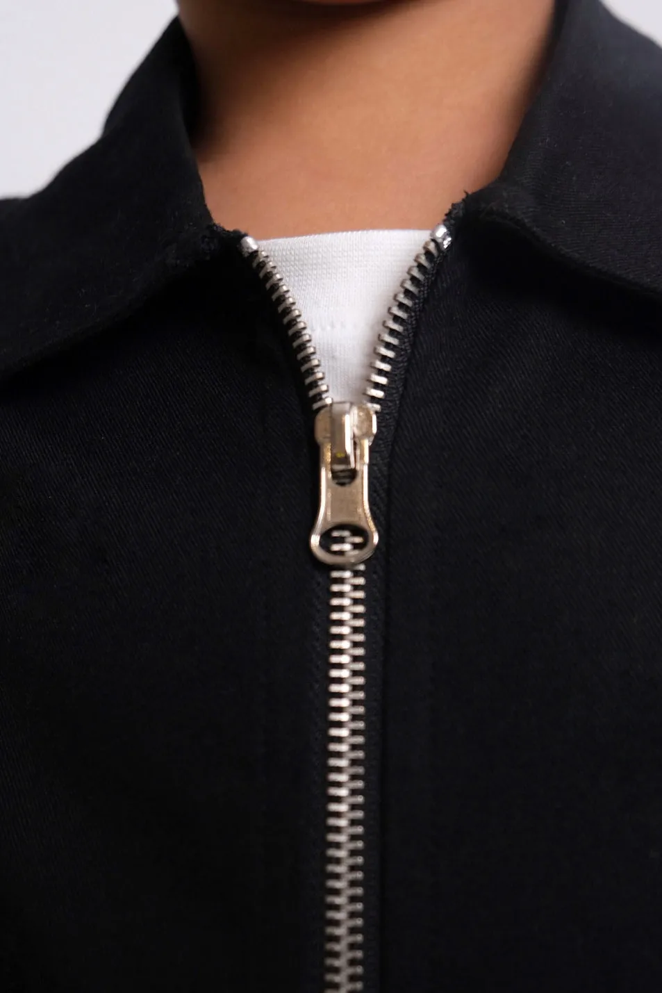 Schwarze Langarmjacke