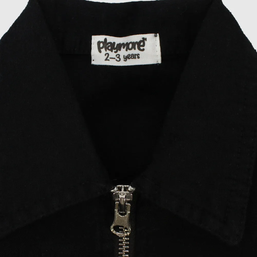 Schwarze Langarmjacke