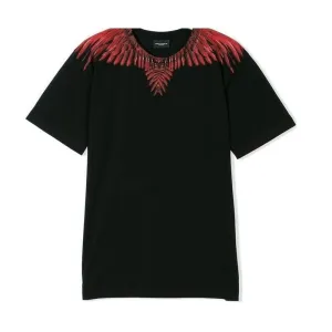 Schwarzes 'Wings' T-Shirt