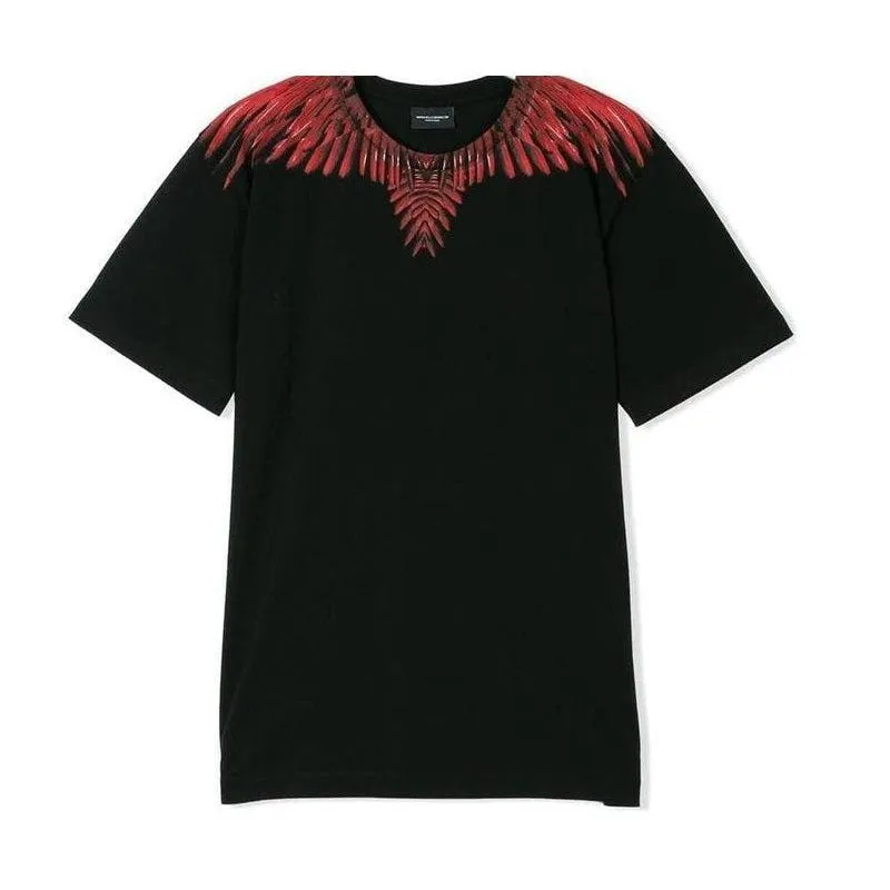 Schwarzes 'Wings' T-Shirt