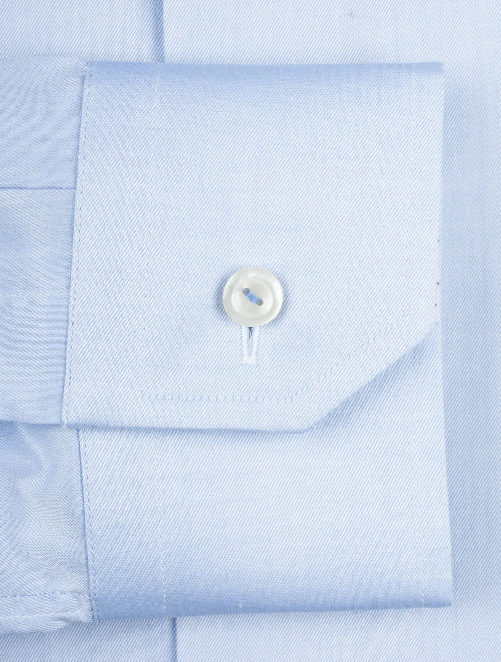 Blaues Einfarbiges Hemd mit Einlage in Slim Fit