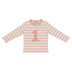 Bob   Blossom: Nummer T-Shirt - Garnelenfarbe