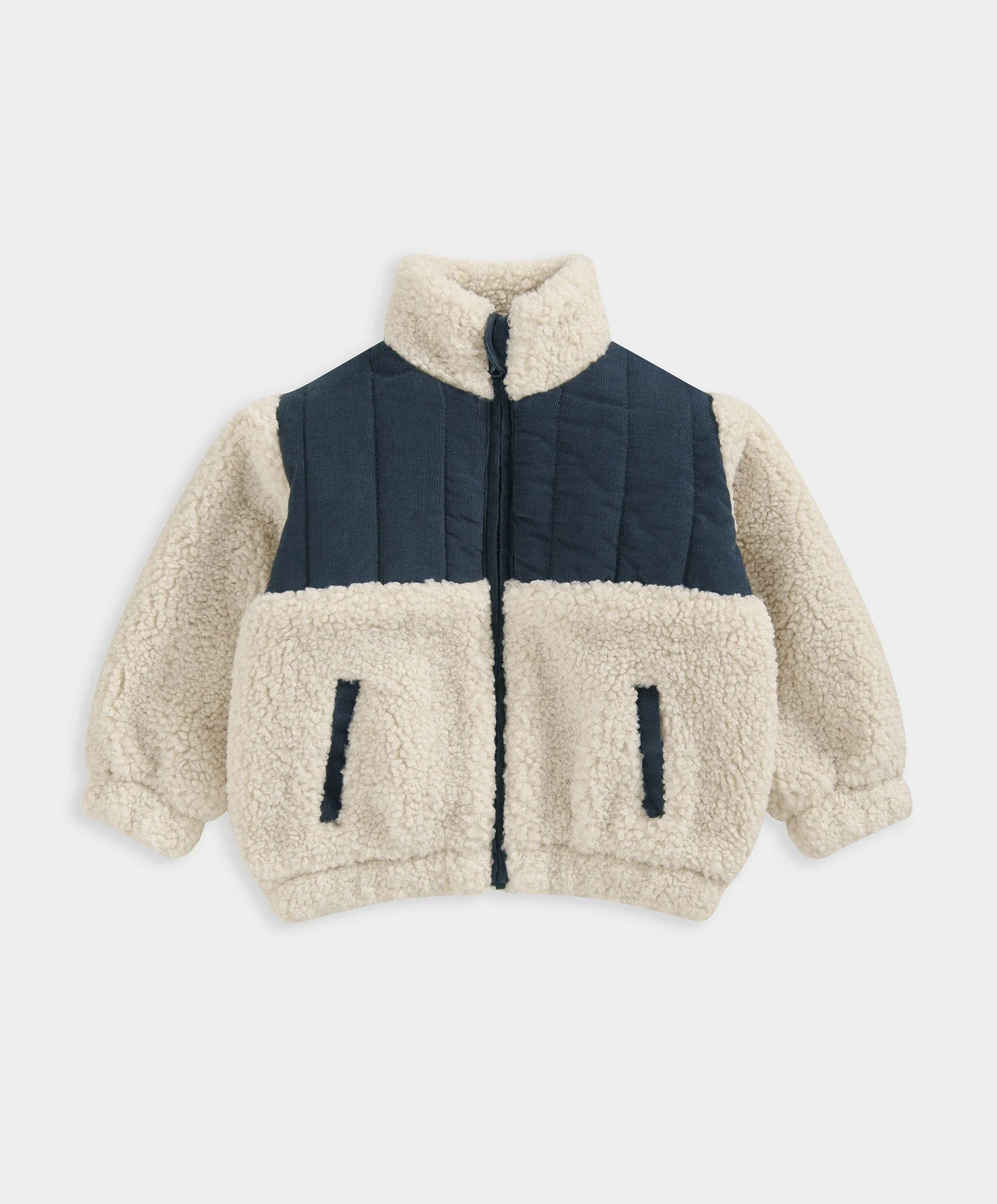 Borg Jacke - Beige Babykids Mamas & Papas