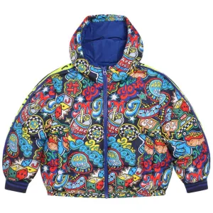 Jungen All-Over-Print Steppjacke