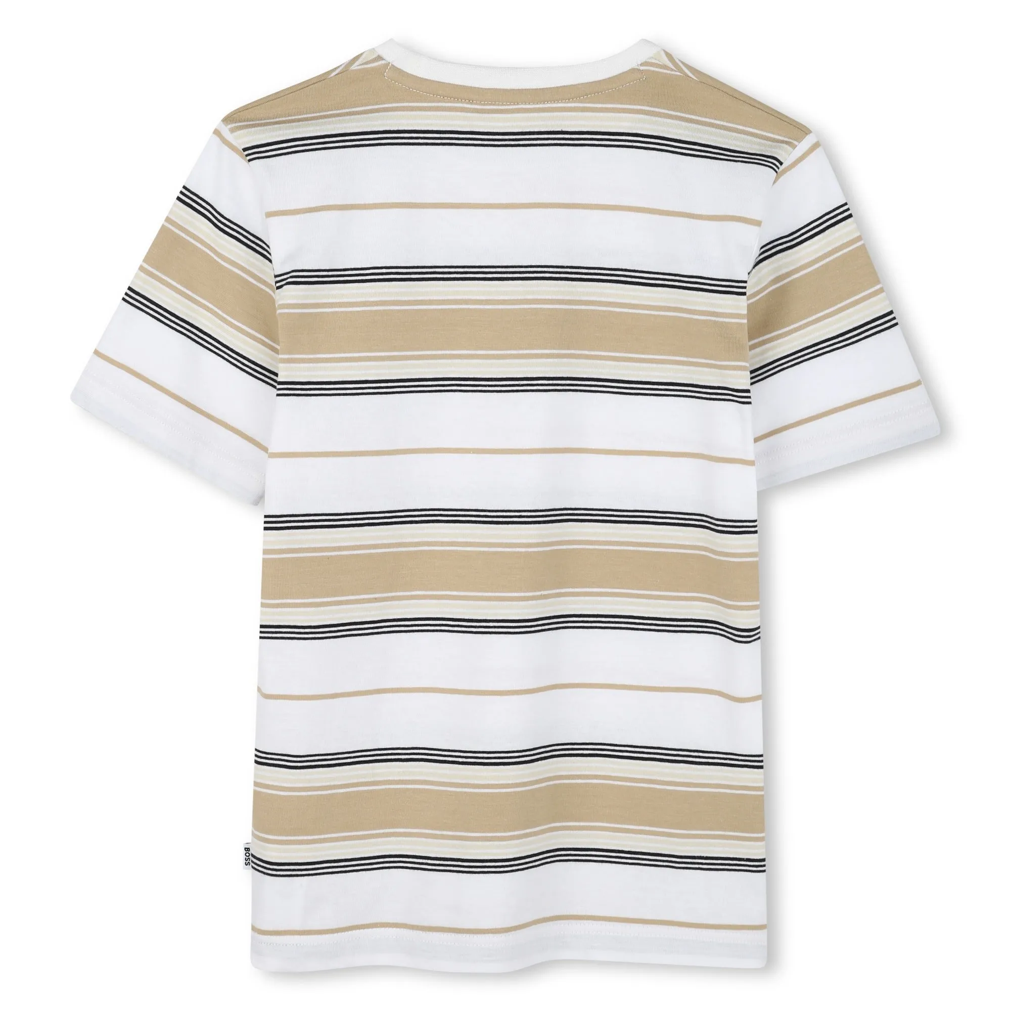 Jungen Beige gestreiftes T-Shirt