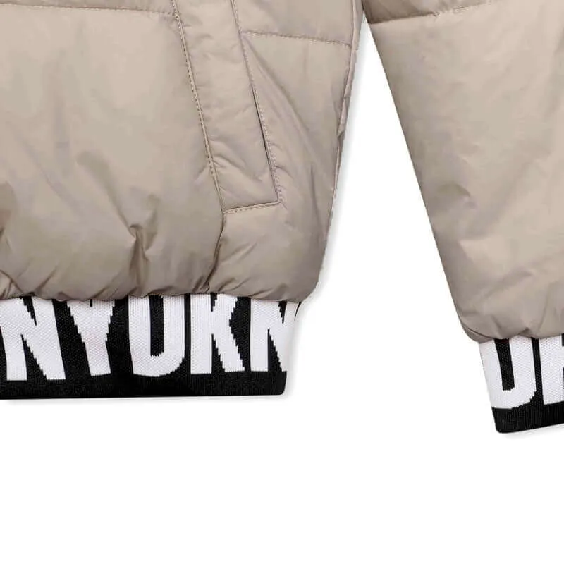 Jungen Schwarz & Beige Reversible Daunenjacke