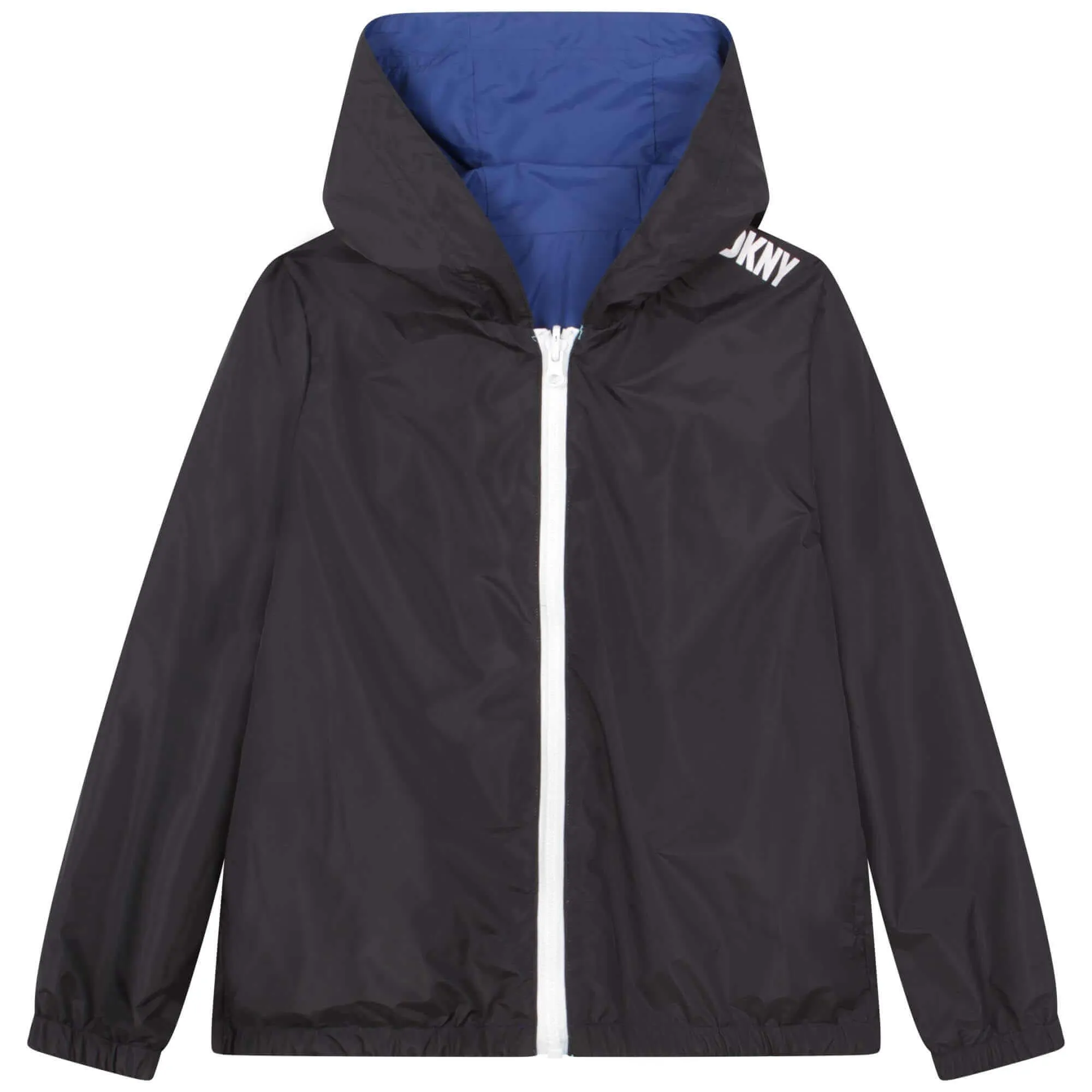 Jungen Schwarz & Blau Reversible Reißverschluss-Jacke